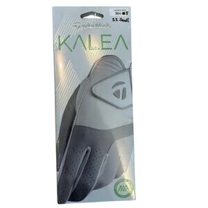 TaylorMade Kalea Golf Glove NIB Women RH Small White Leather Palm Stretch Lycra